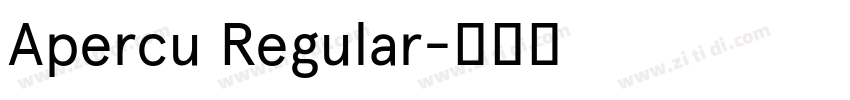 Apercu Regular字体转换